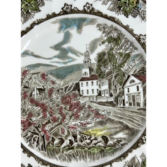 Johnson Bros Friendly Village England Village Green 2002 Collector Dinner Plate - Picture 3 of 8